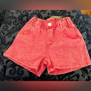 Girls H&M 100% cotton enzyme washed short NWT
